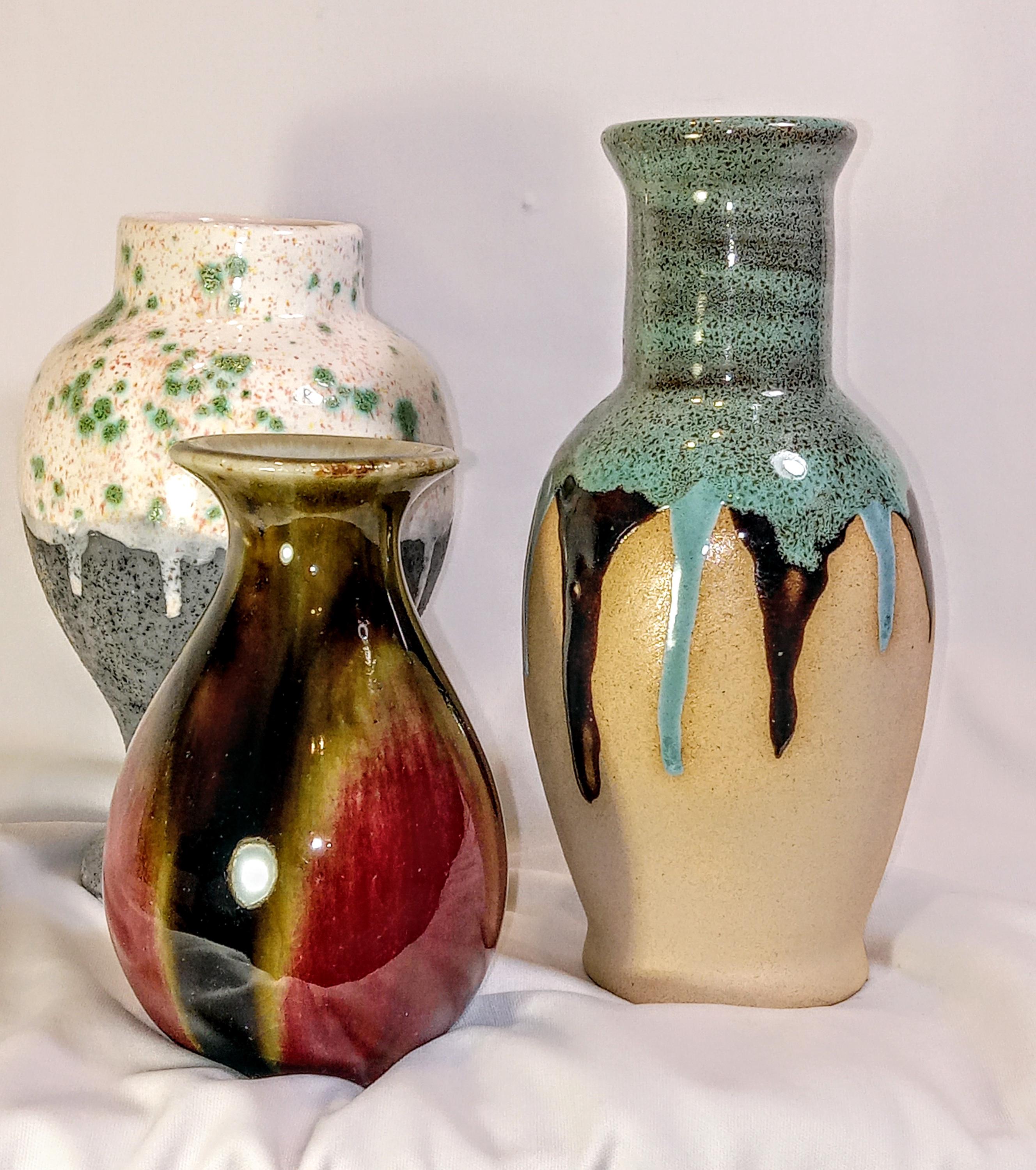 Studio Pottery Vases - 1980s