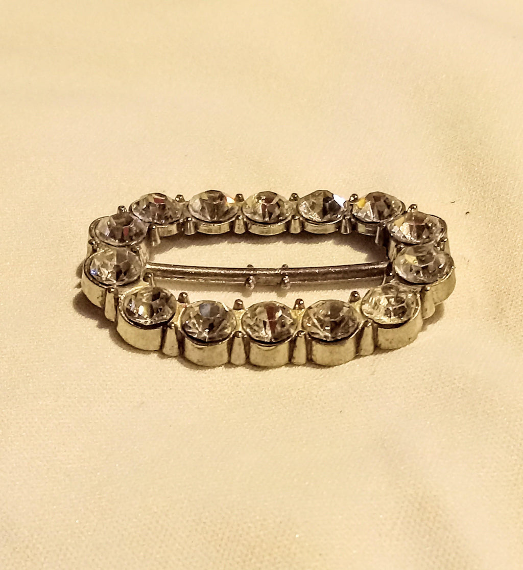 Vintage Rhinestone Scarf Buckles