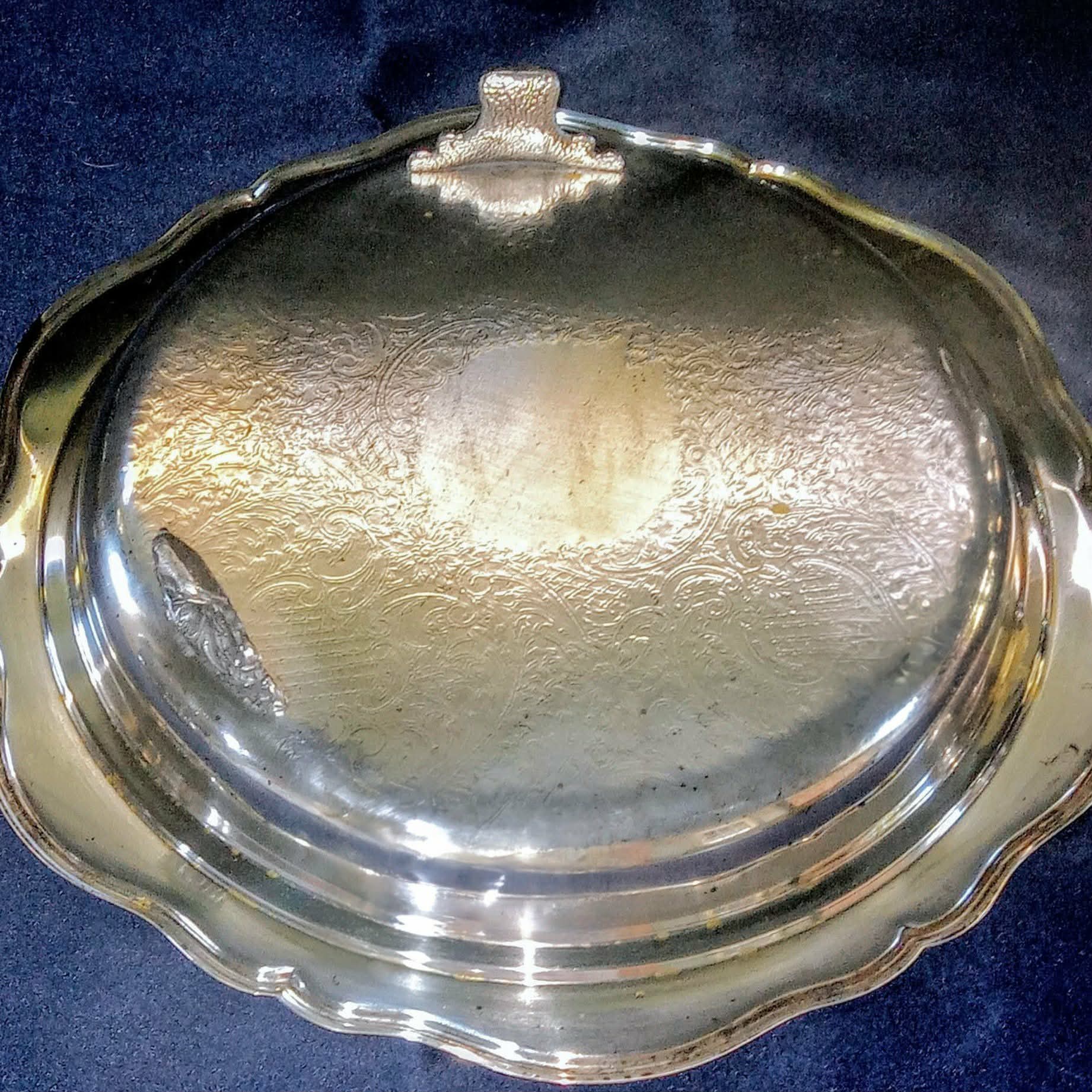 International Silver Footed Serving Tray