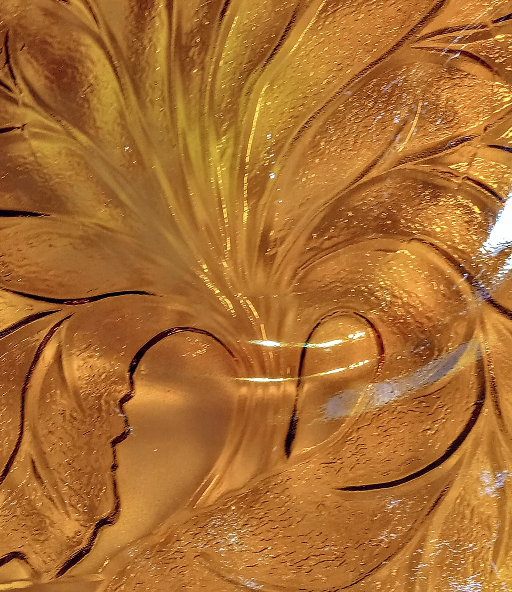 Indiana Glass Vintage Marigold Carnival Glass – Tree of Life Plate