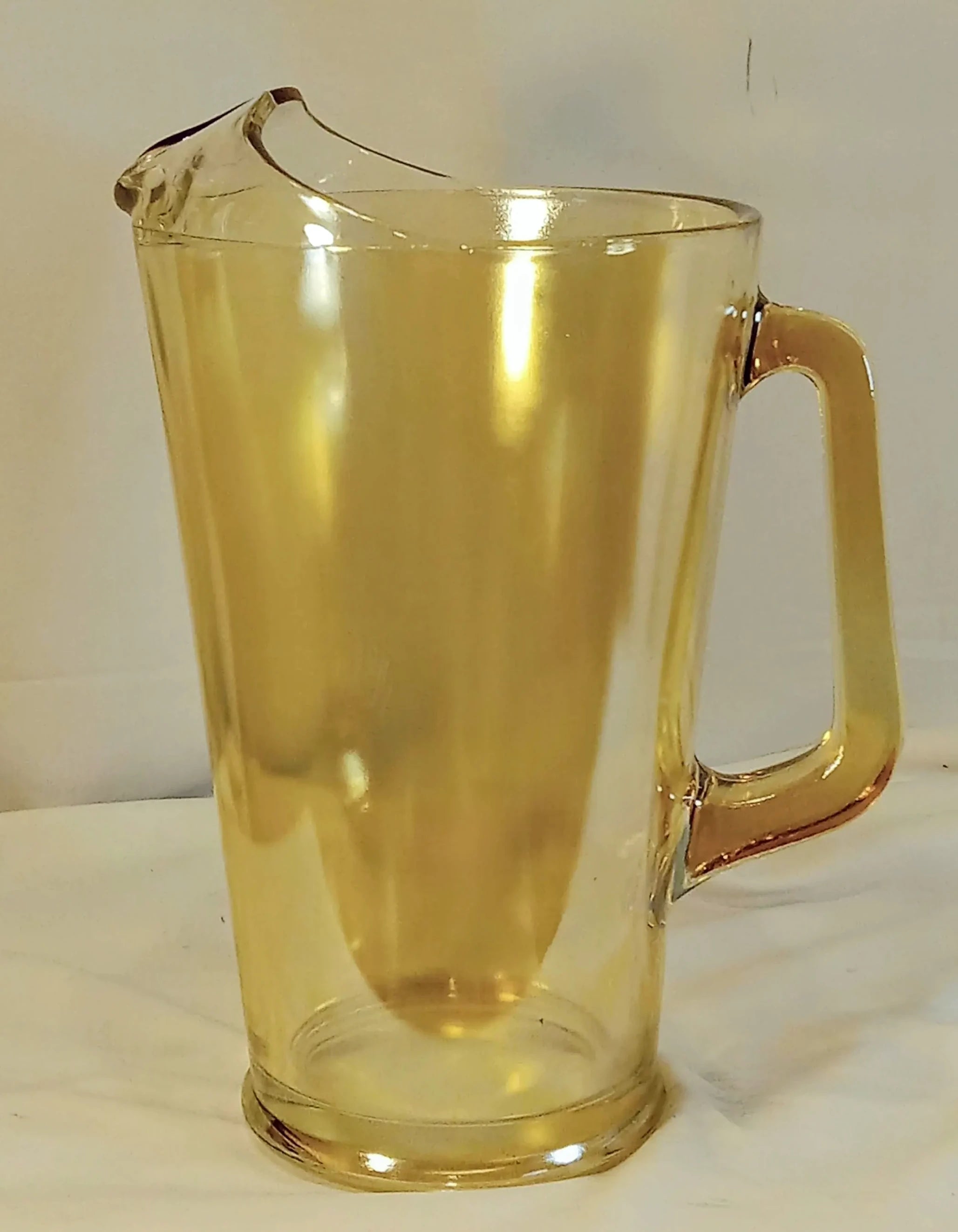 Vintage Glass Pitcher – Peach Lusterware