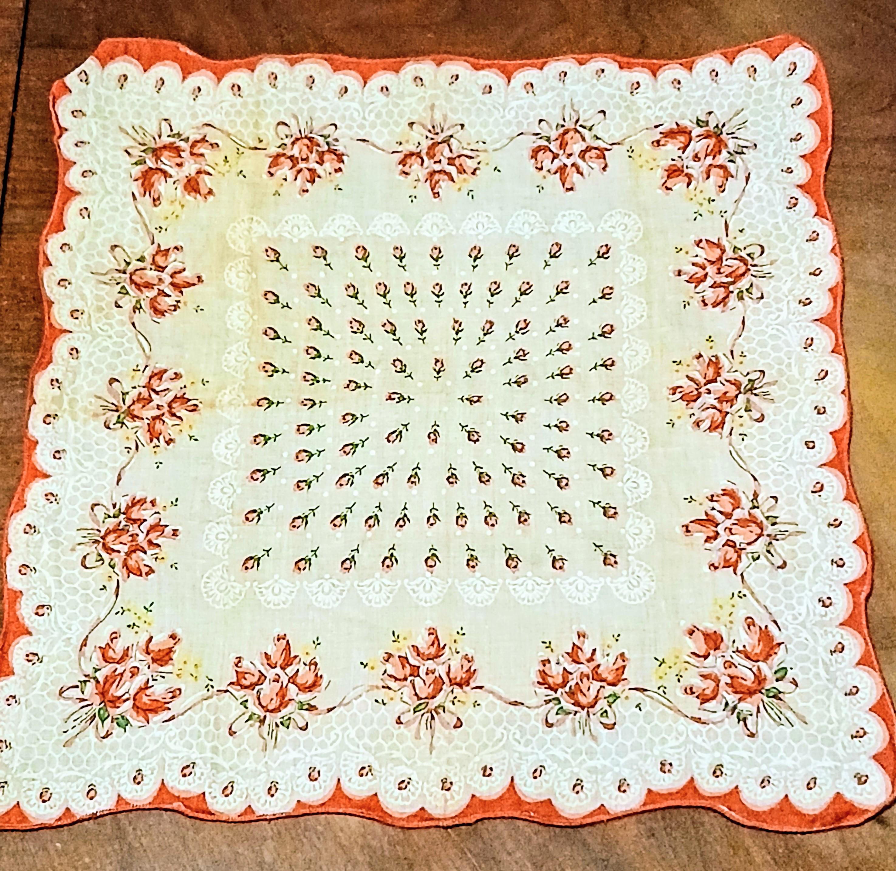 Vintage Handkerchief Lot | 1940s–1960s Lace & Embroidery