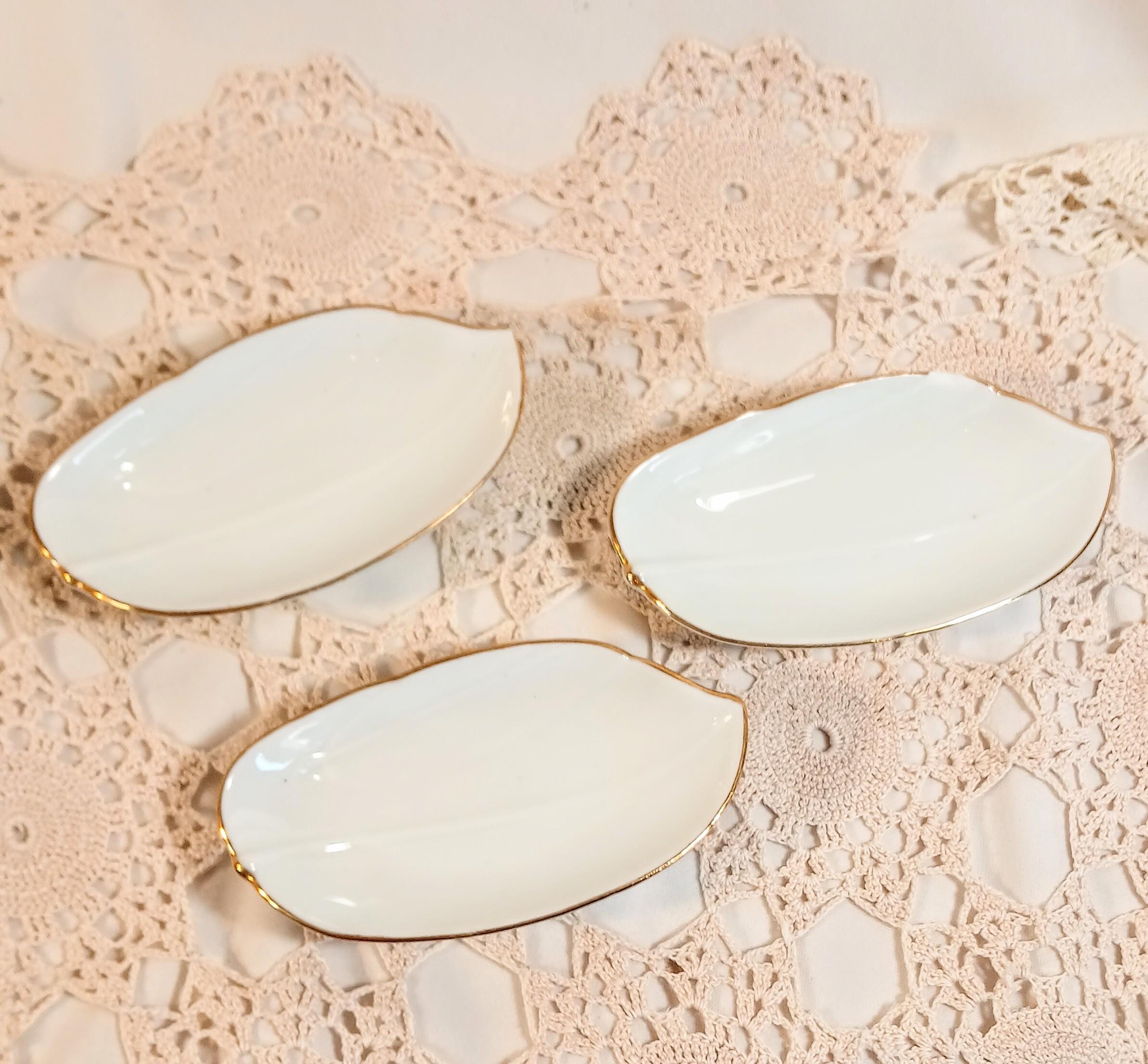 Vintage Porcelain Ring Dish/Trinket Dish - Set of 3