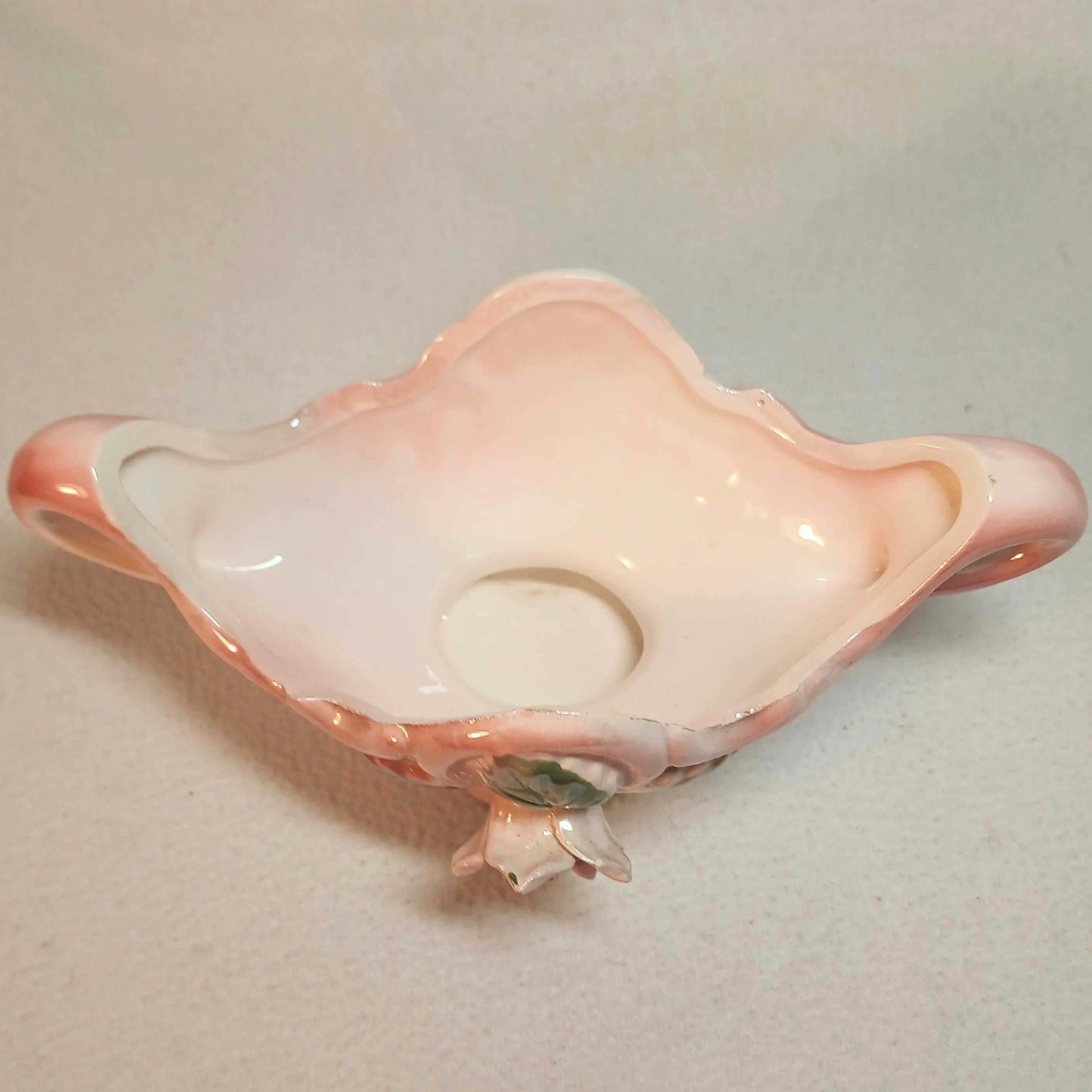 Vintage Pink Ceramic Dish