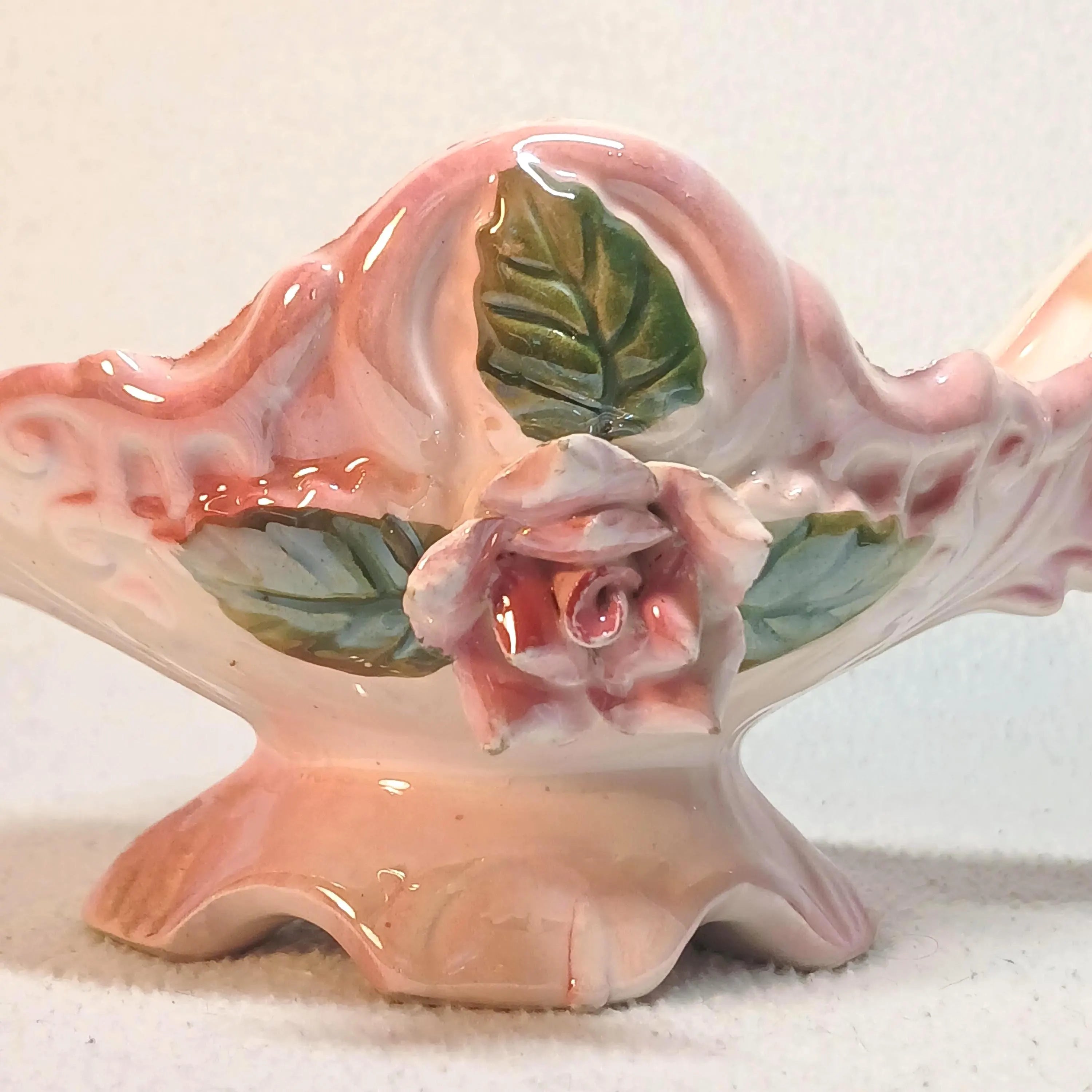 Vintage Pink Ceramic Dish