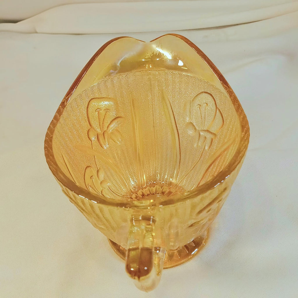 Vintage Carnival Glass  Cream & Sugar Set - Jeanette  Glass Co.